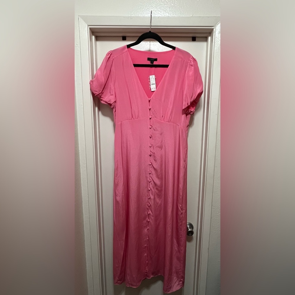 J. Crew Vibrant Pink Dress